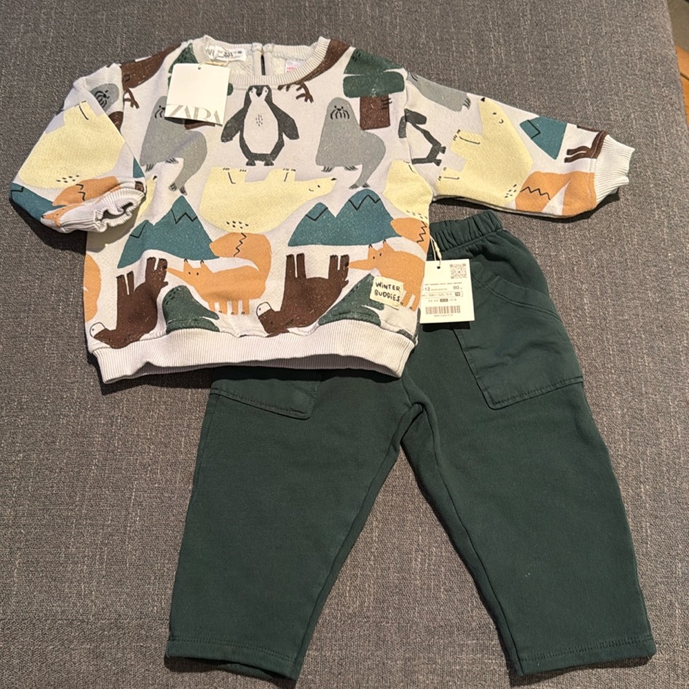 ZARA baby boy sweat suit